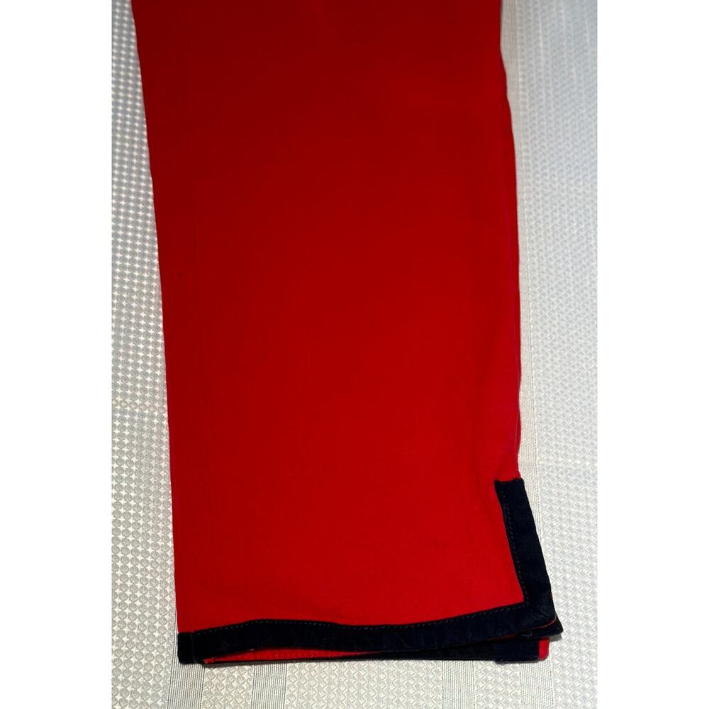 Talbots Red Pants with Black Trim Size 4p - Picture 5 of 5